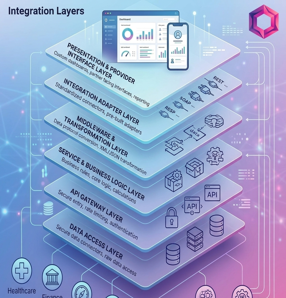 Integration layers for licensed providers